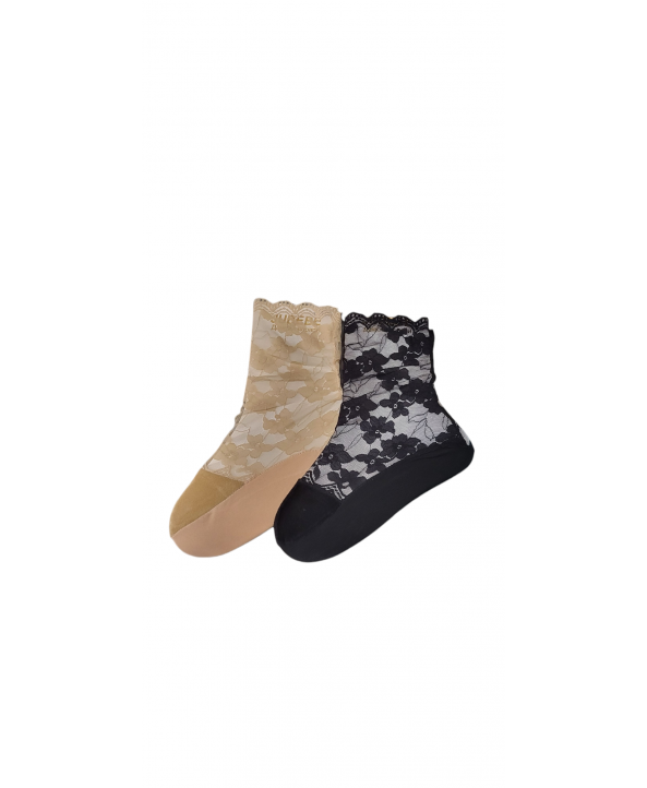 Дамски къси чорапи с дантела Jubebe 1397-6